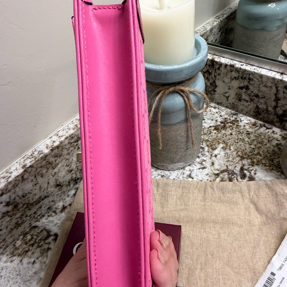 NWT Pink Gucci Luce Leather and Canvas Bag And Wallet - Picture 10 of 13
